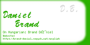 daniel brand business card